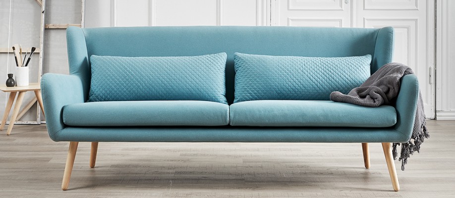 Skandinaviško stiliaus Sofa Lova Trivietė