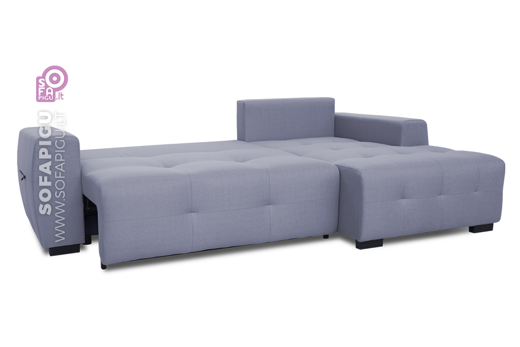 Minkštas kampas – SANTI BIS su miegamu mechanizmu ismanioji sofa USB